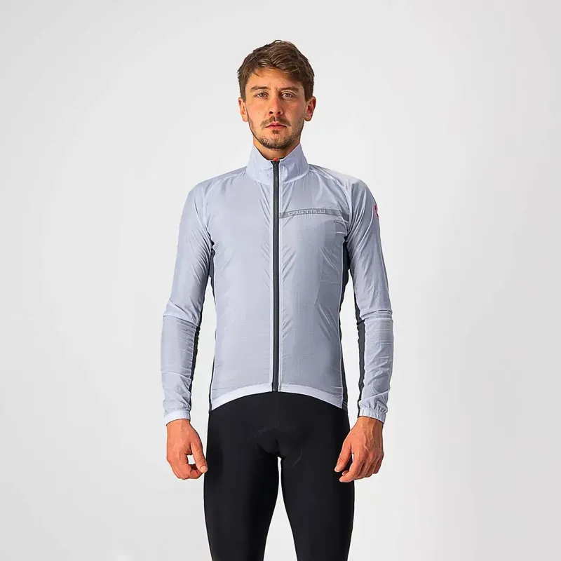 Castelli Squadra Stretch Mens Jacket in Grey