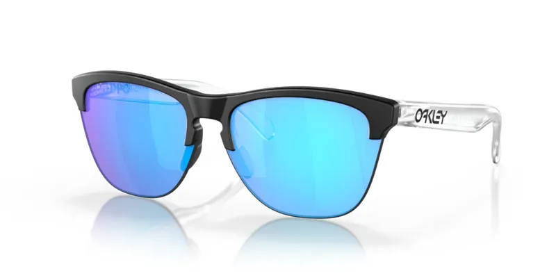 Oakley Frogskins Lite OO-9374-02 In Prizm Sapphire Lenses/Matte Black Frame