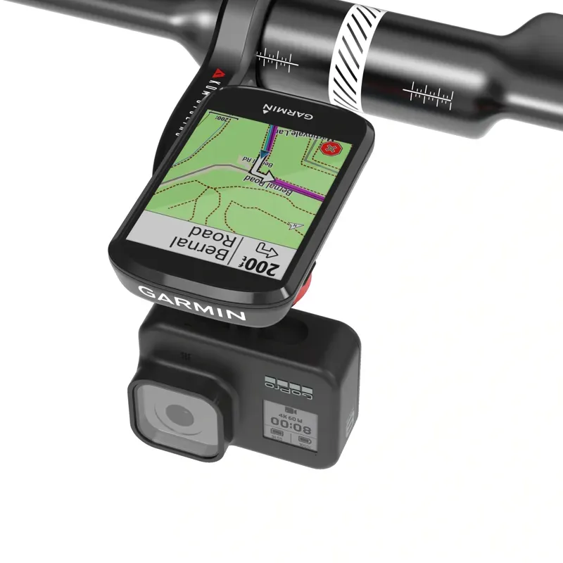 Kom Cycling CM06 Universal Garmin/Wahoo + GoPro Comp. Mount in Black-8