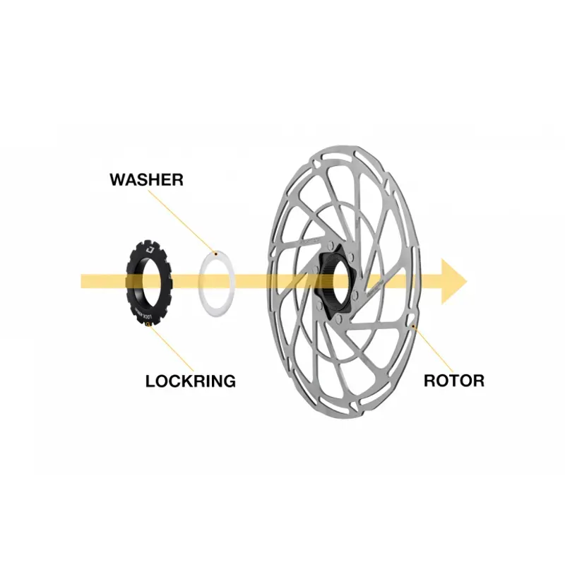 Centerlock Rotor Shims Silver 10 pack 0-2