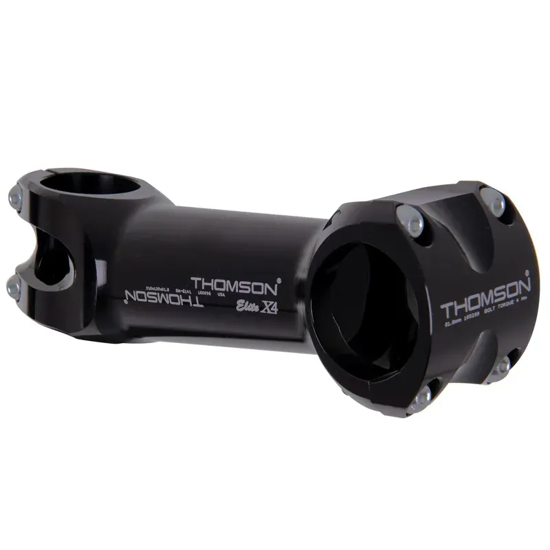 THOMSON elite x4 stem (70mm/0°/black) Thomson - Elite Stem X4 Black 0 x 70 x 31.8