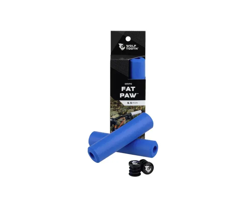 Wolf Tooth Lock-on Fat Paw Grips in Blue