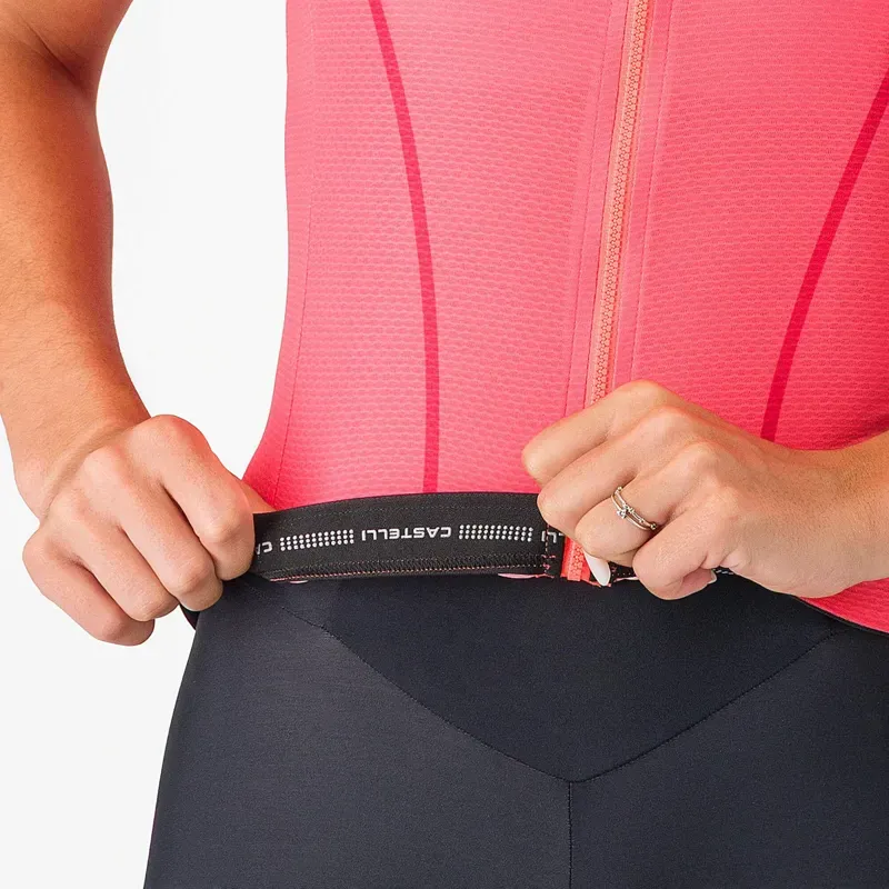 Castelli Anima Flow Women's Jersey in Rosa Giro/Mango Mojito-4