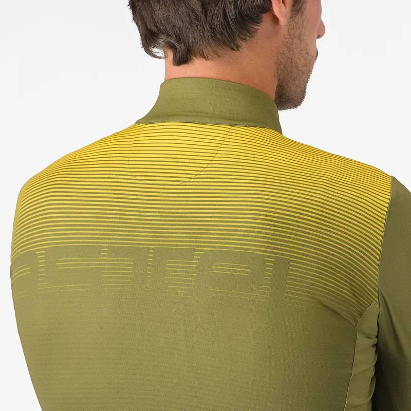 Castelli Apice Thermal Jersey in Sage/Twilight Blue/Mango Mojito-3
