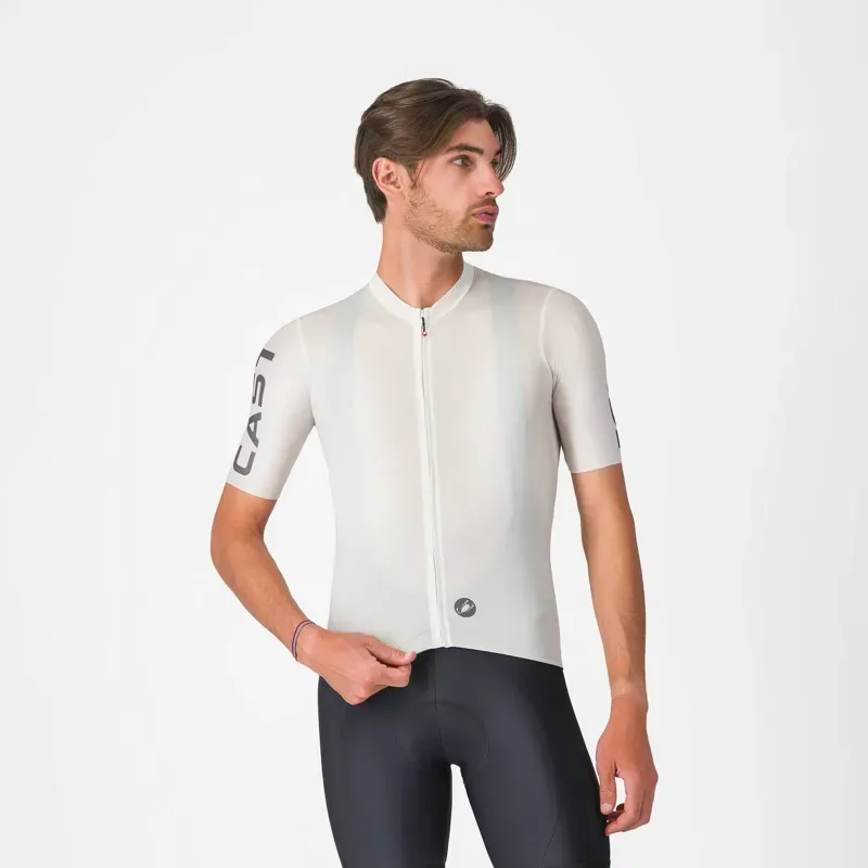 Castelli Entrata Apex Jersey in Ivory/Smoky Grey