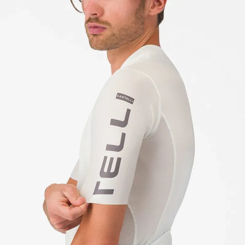Castelli Entrata Apex Jersey in Ivory/Smoky Grey-4