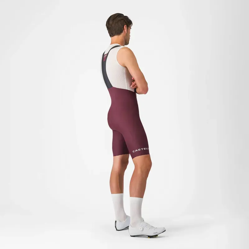 Castelli Espresso 2 Bib Shorts in Deep Bordeaux-1