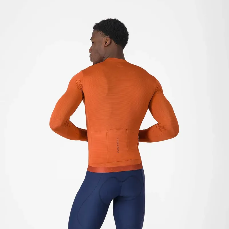 Castelli Espresso 2 Long Sleeve Jersey in Paprika-1