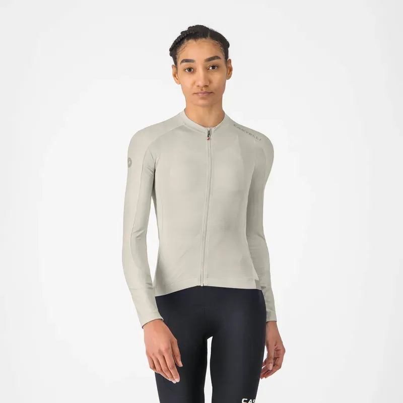 Castelli Espresso 2 Women's Long Sleeve Jersey in Silver Moon