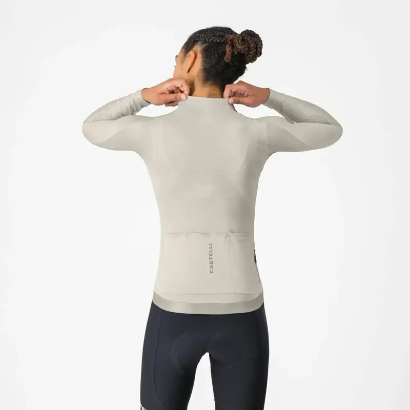 Castelli Espresso 2 Women's Long Sleeve Jersey in Silver Moon-1