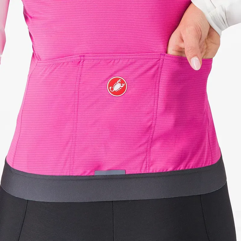 Castelli Women's Espresso Vest in Violet Pink/Dark Grey-3