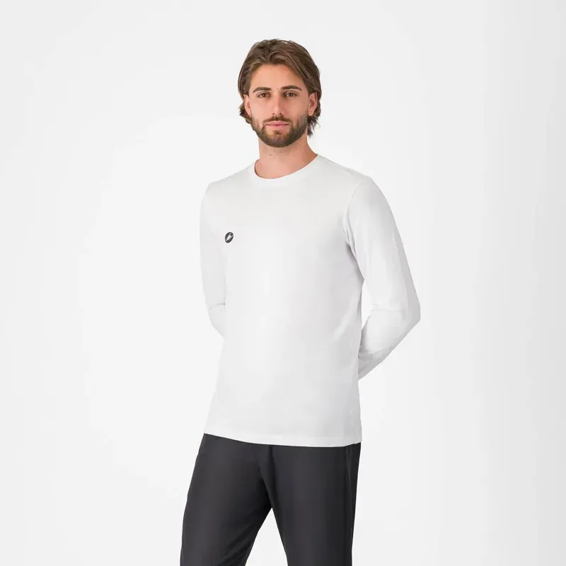 Castelli Sleeve Logo Long Sleeve T-Shirt in White
