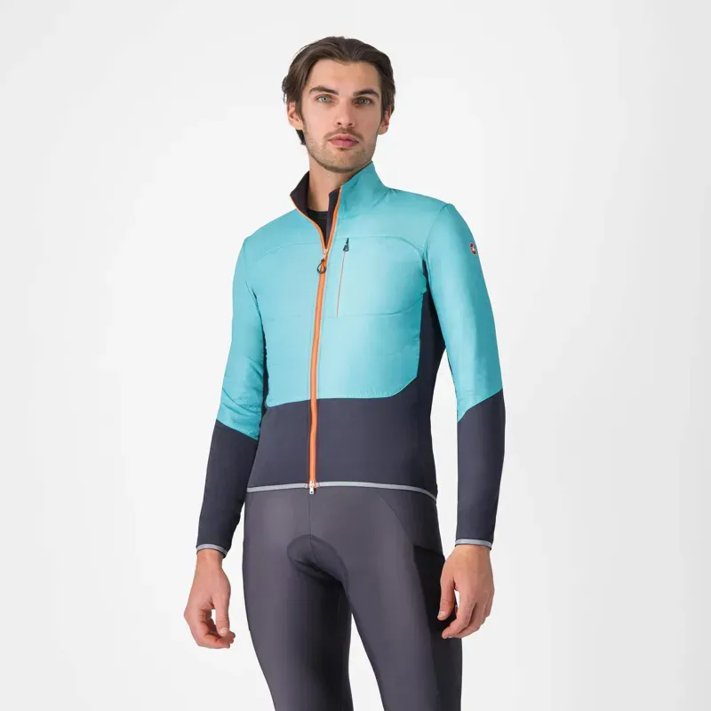 Castelli Unlimited Jacket in Pool Blue/Dark Grey
