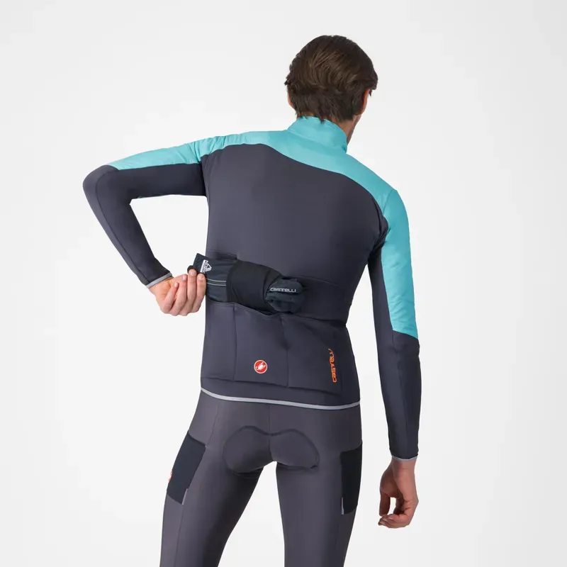 Castelli Unlimited Jacket in Pool Blue/Dark Grey-1