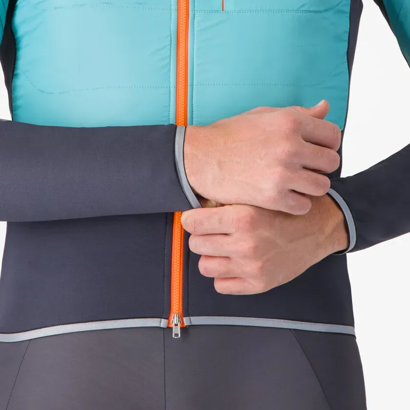 Castelli Unlimited Jacket in Pool Blue/Dark Grey-2