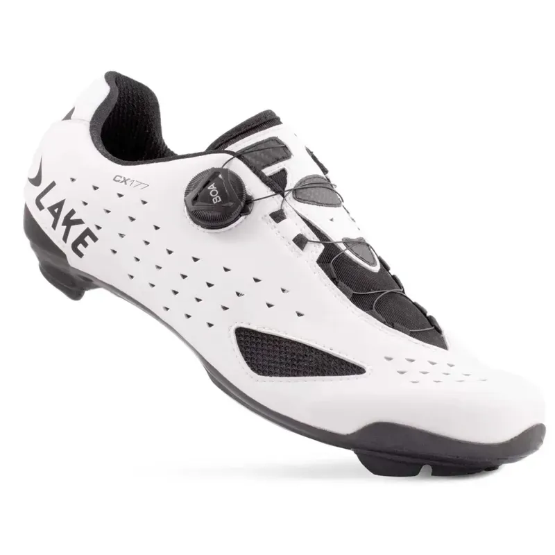Lake CX177 BOA Road Shoes in White