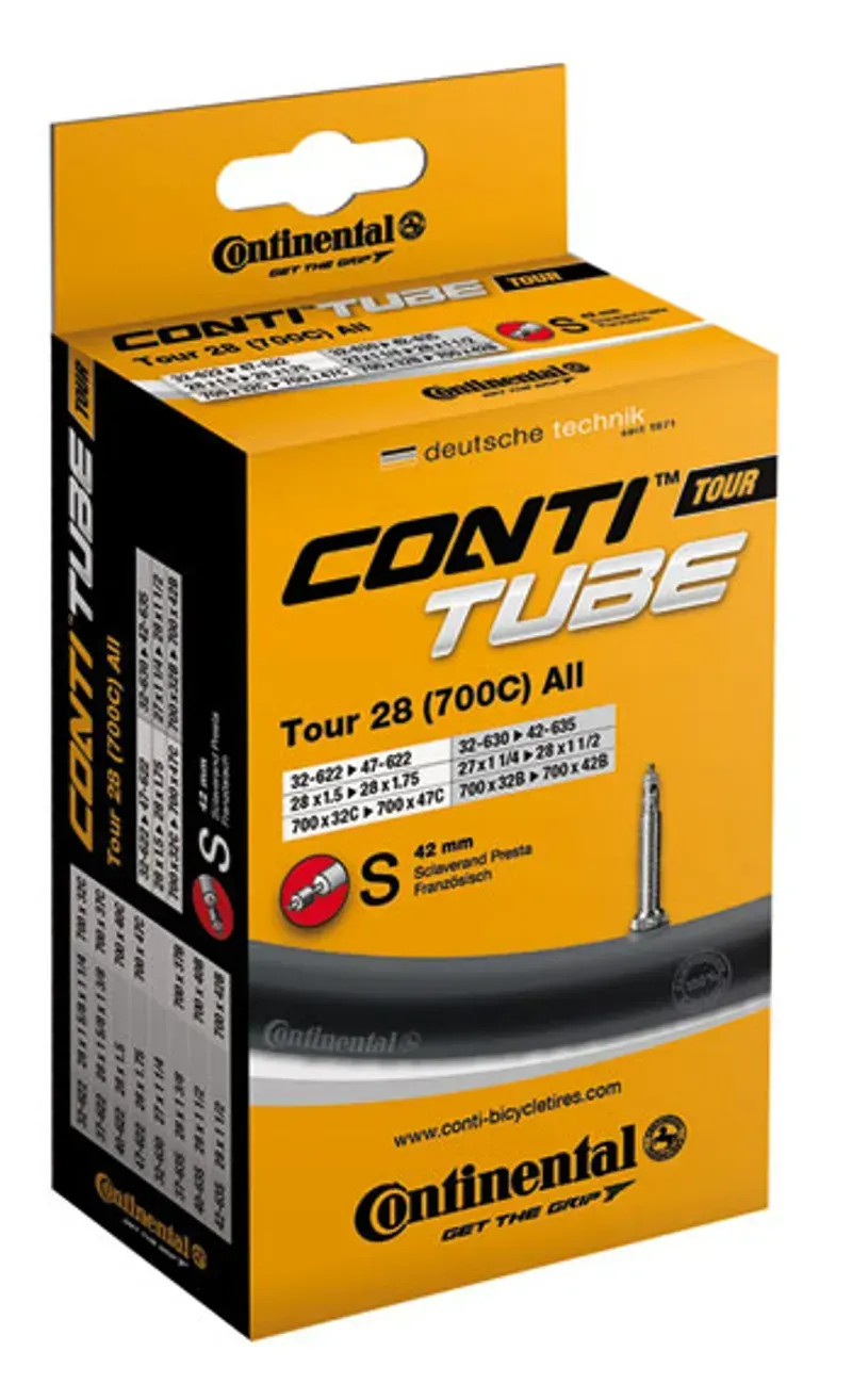 Continental Compact Inner Tube 16x1-3/8-1.75-inch 42mm in Black-1