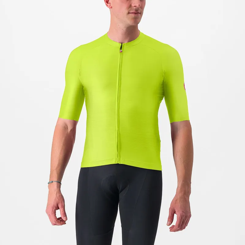Castelli Aero Race 6.0 Jersey in Electric Lime