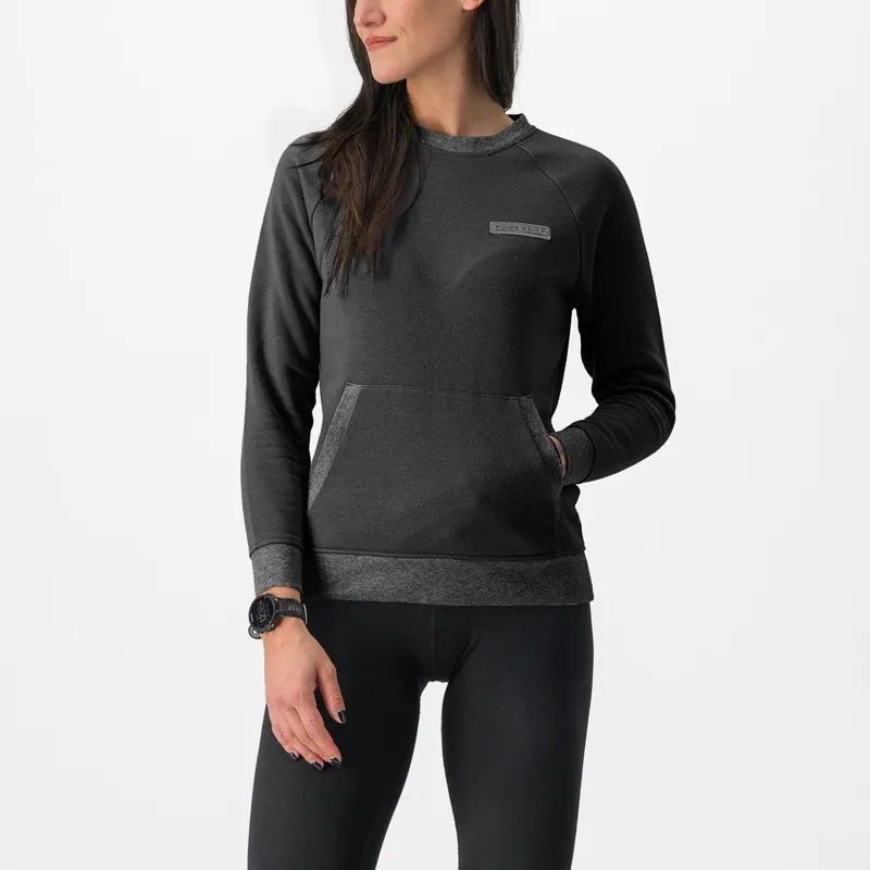 Castelli Logo Women's Sweatshirt in Black
