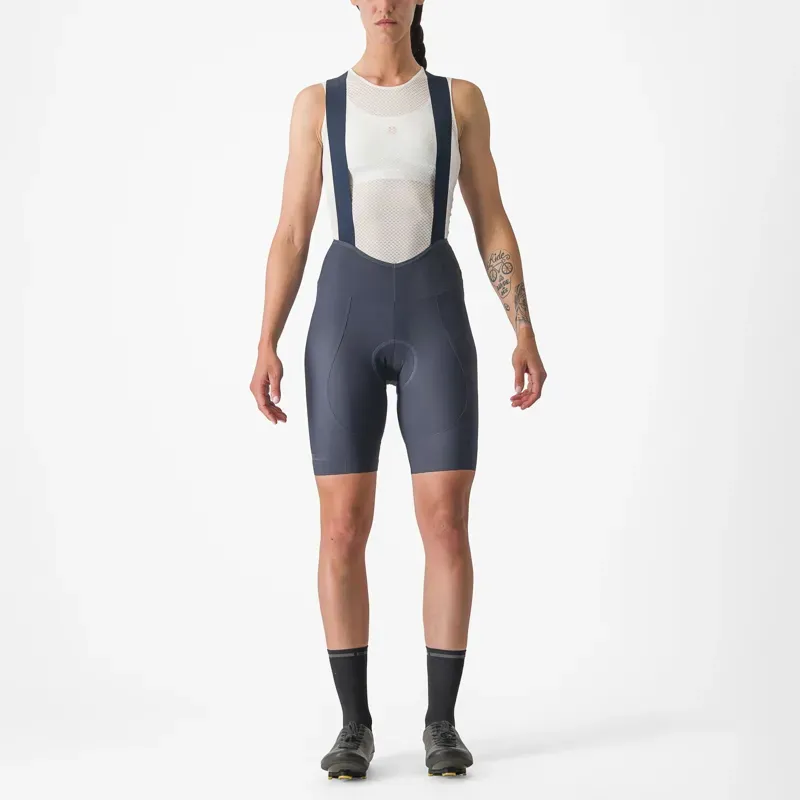 Castelli Espresso Women's DT Bib Shorts In Twilight Blue