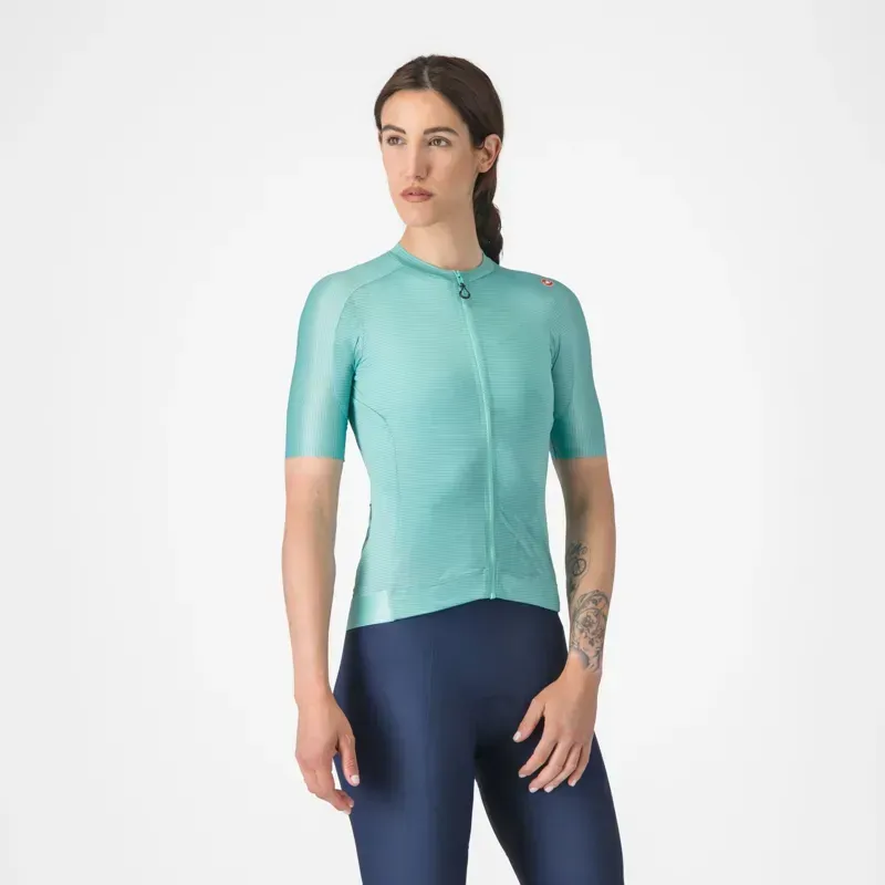 Castelli Espresso Women's Jersey in Pool Blue