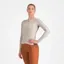 Castelli Espresso Women's Long Sleeve Jersey in Silver Moon/Dark Grey