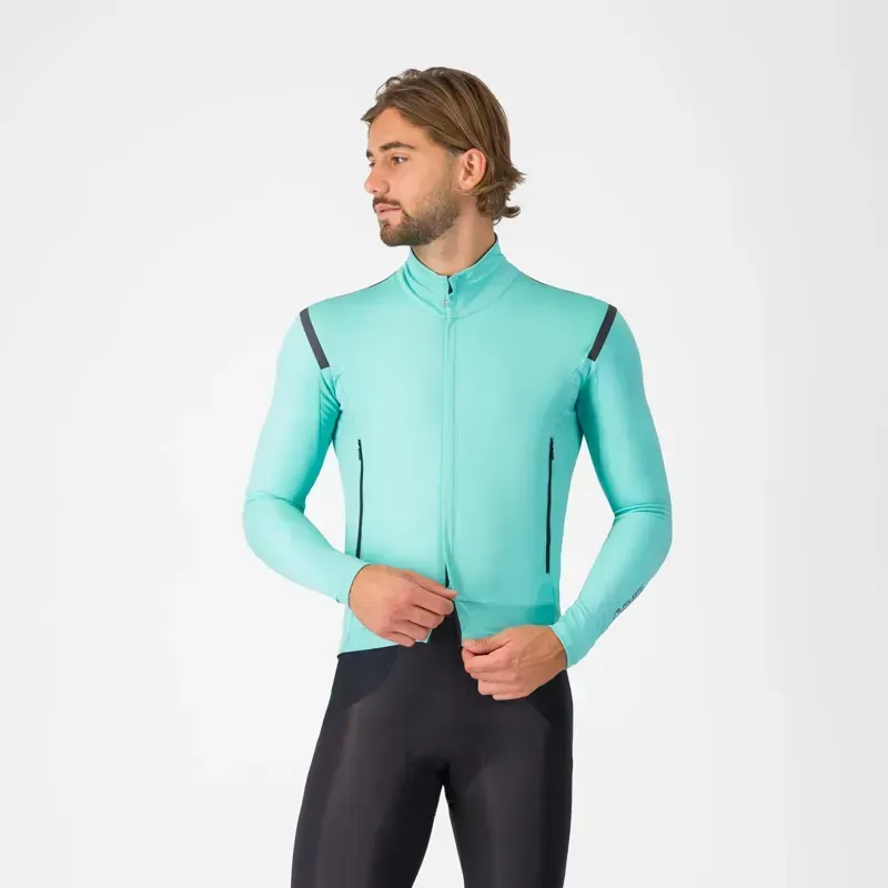 Castelli Perfetto RoS 3 Jacket in Pool Blue/Black Reflex