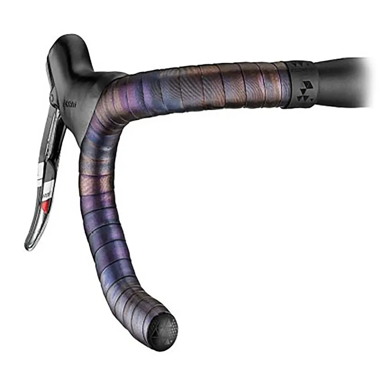 Ciclovation Halo Touch Handlebar Tape w/Black Plug in Irradiant Violet