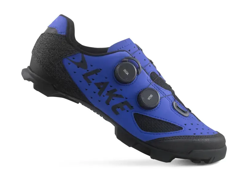Lake MX238 Mountain Bike Shoes in Strong Blue/Black Microfiber