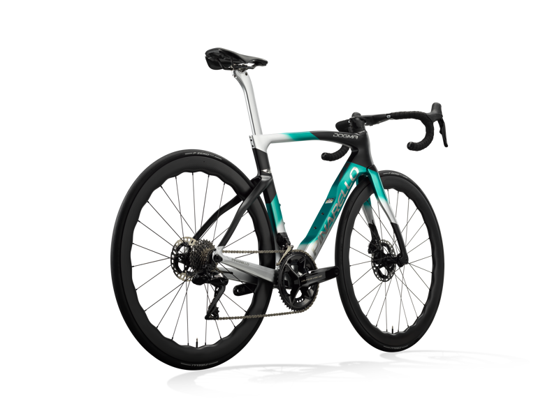 Pinarello Dogma F Disc CE124 NEBULA GREEN SILVER 55 cm Dura Ace Di22x12 DT SWISS ARC 1400-2