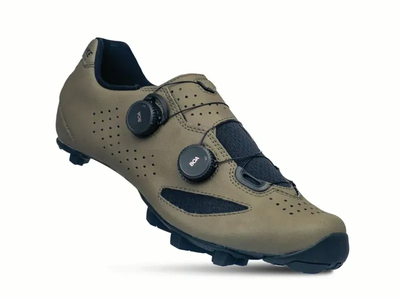 Lake MX239-X Gravel Bike Shoes in Stone/Black Microfiber-1