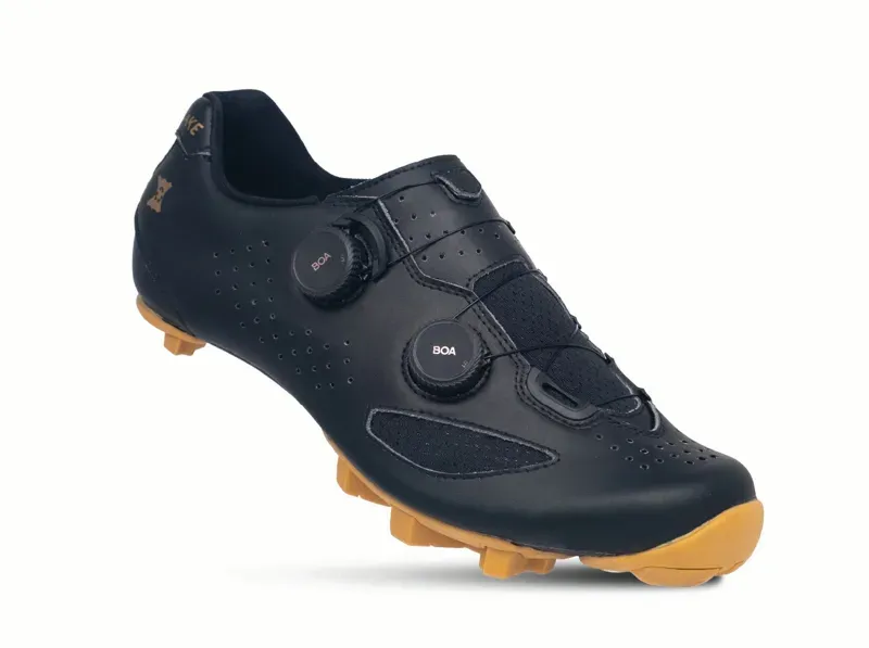 Lake MX239-X Gravel Bike Shoes in Black/Gold-1