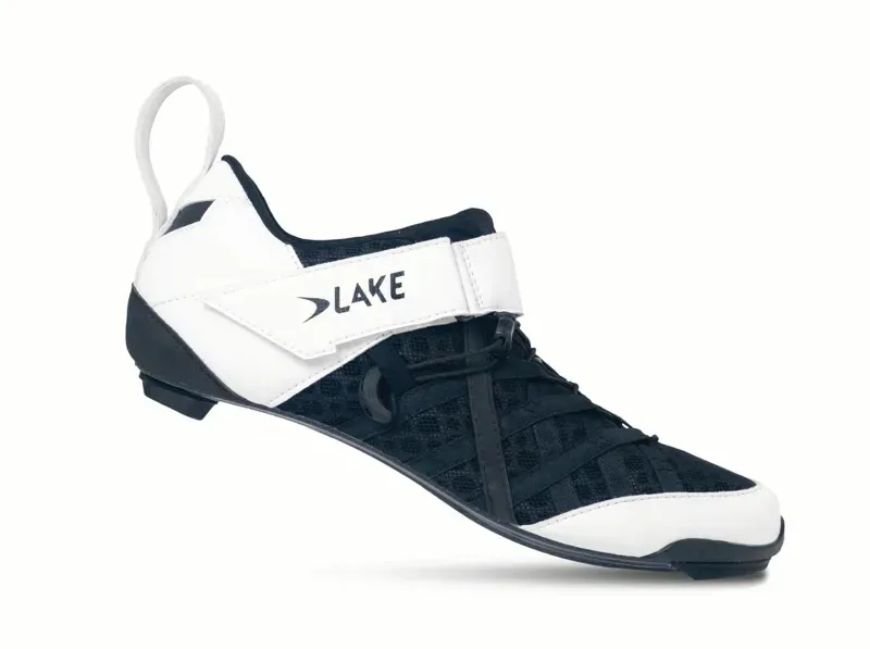 Lake TX224 Triathlon Race Shoes in White/Black
