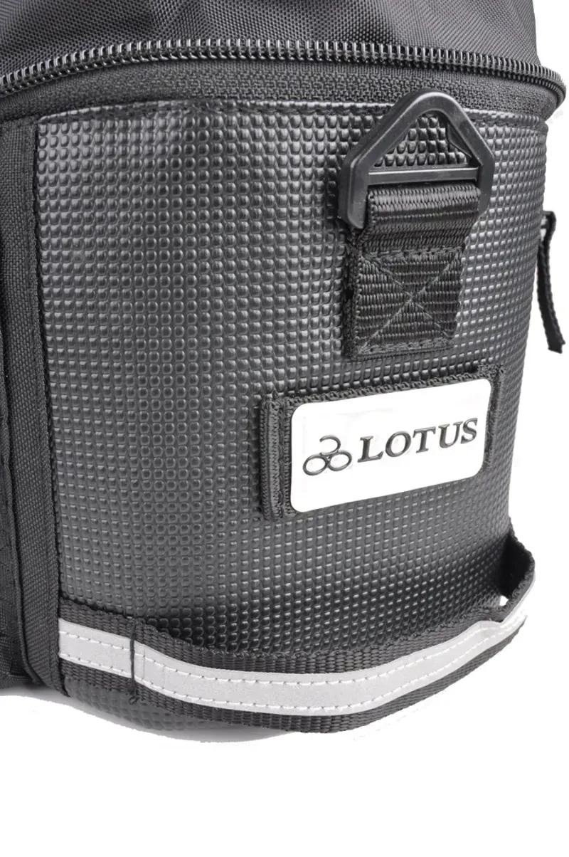 Lotus Bags SH-506D Commuter 6.8/8.7-litre Exp. Rack Top Bag in Black-3