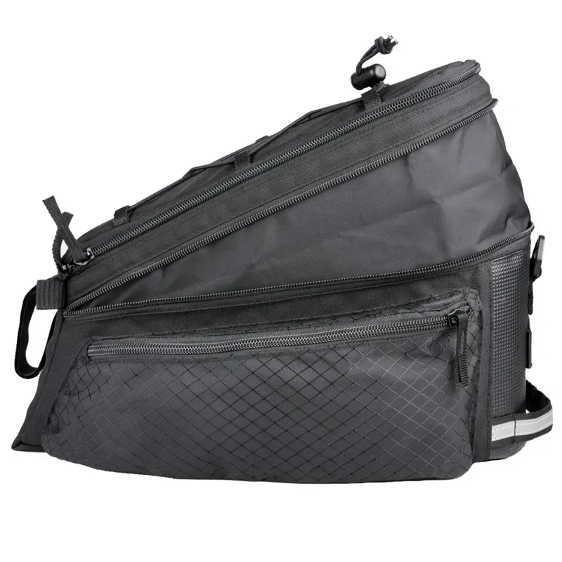 Lotus Bags SH-506D Commuter 6.8/8.7-litre Exp. Rack Top Bag in Black-1