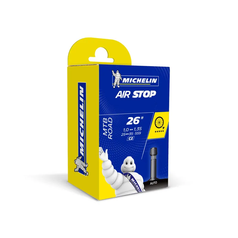 Michelin Airstop 29x2.4 - 3.1 Schrader MTB Inner Tube in Black -1