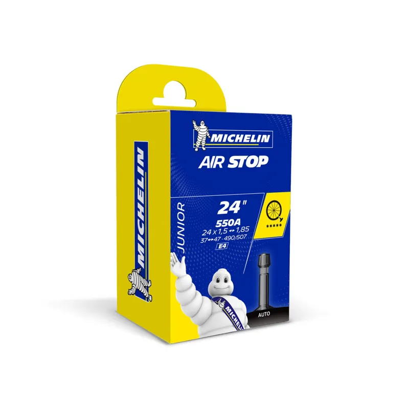 Michelin Airstop 29x2.4 - 3.1 Schrader MTB Inner Tube in Black 