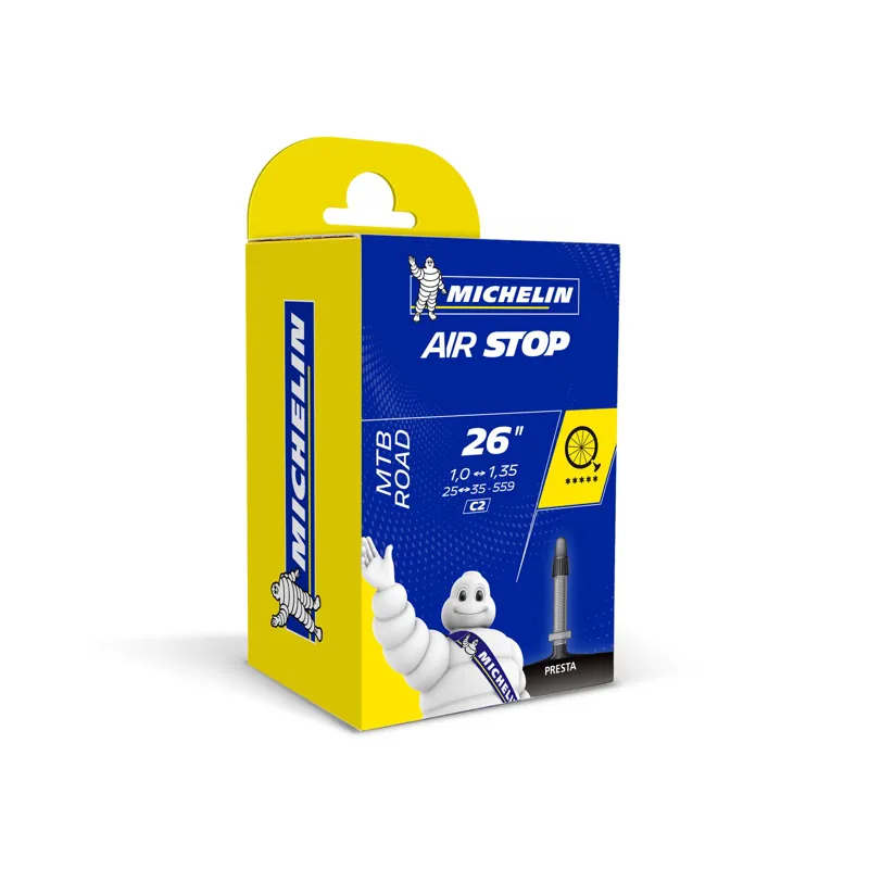Michelin Airstop 29x2.4 - 3.1 Schrader MTB Inner Tube in Black -2