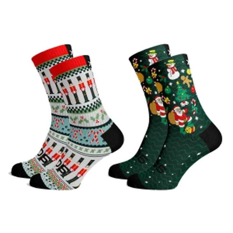 Sox Footwear Kids Christmas Sock Combo Pack in Green