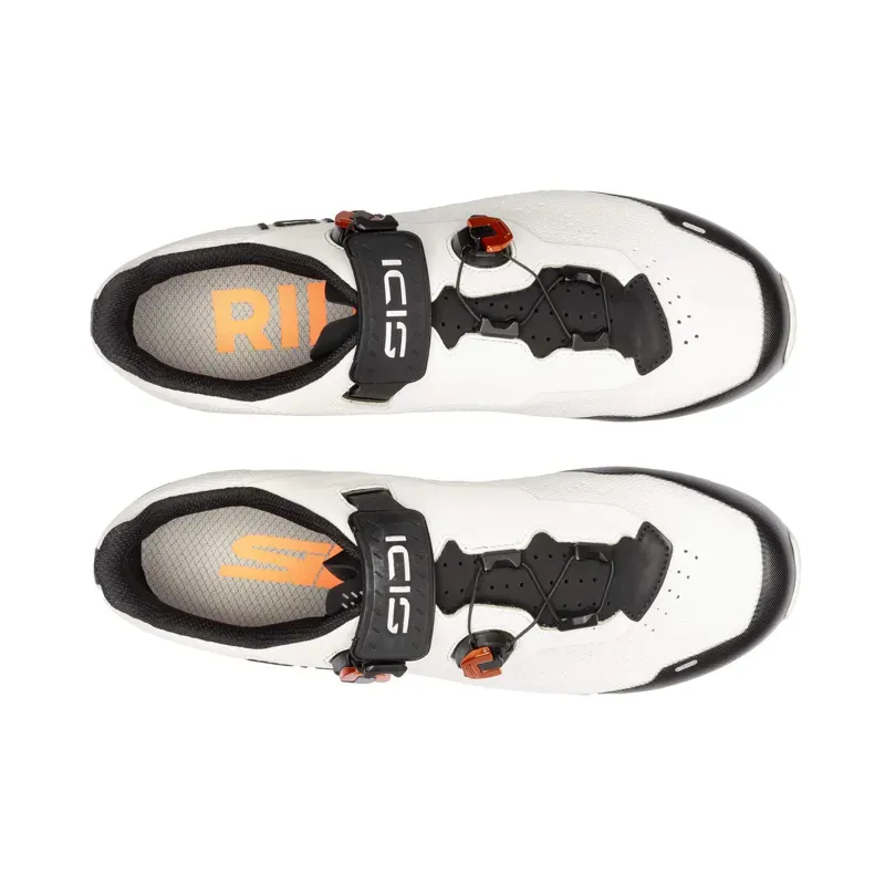 Sidi Dominator X Monochrome Gravel Shoes in Ice White-4