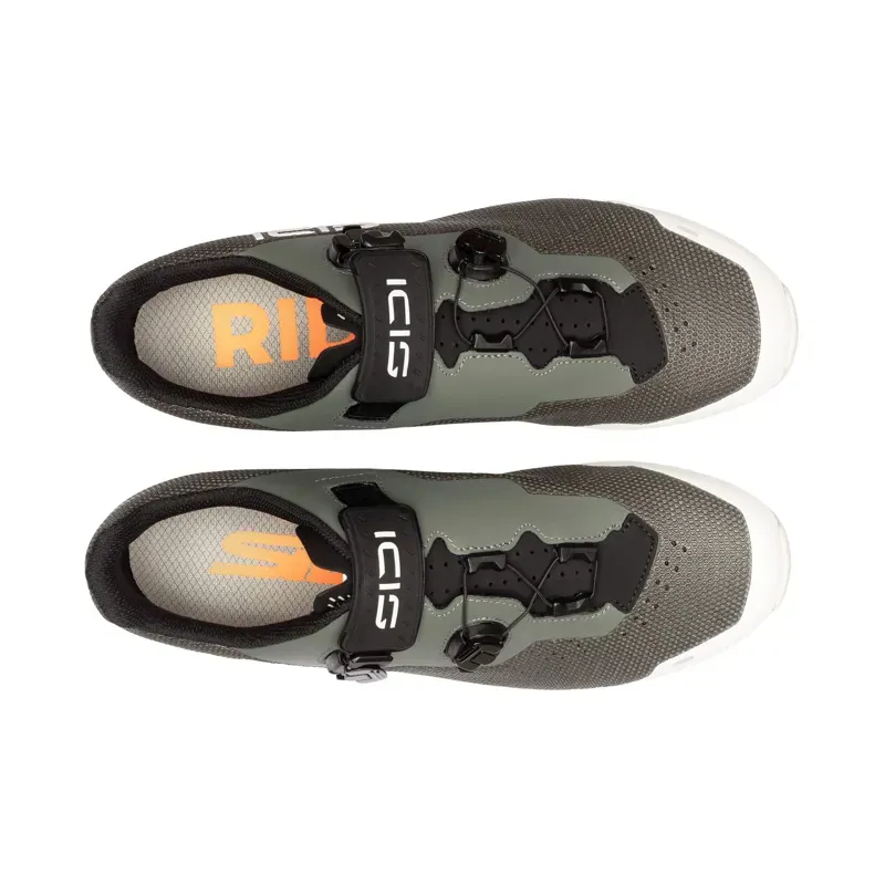 Sidi Dominator X Two-Toned Gravel Shoes in Deep Forest-4