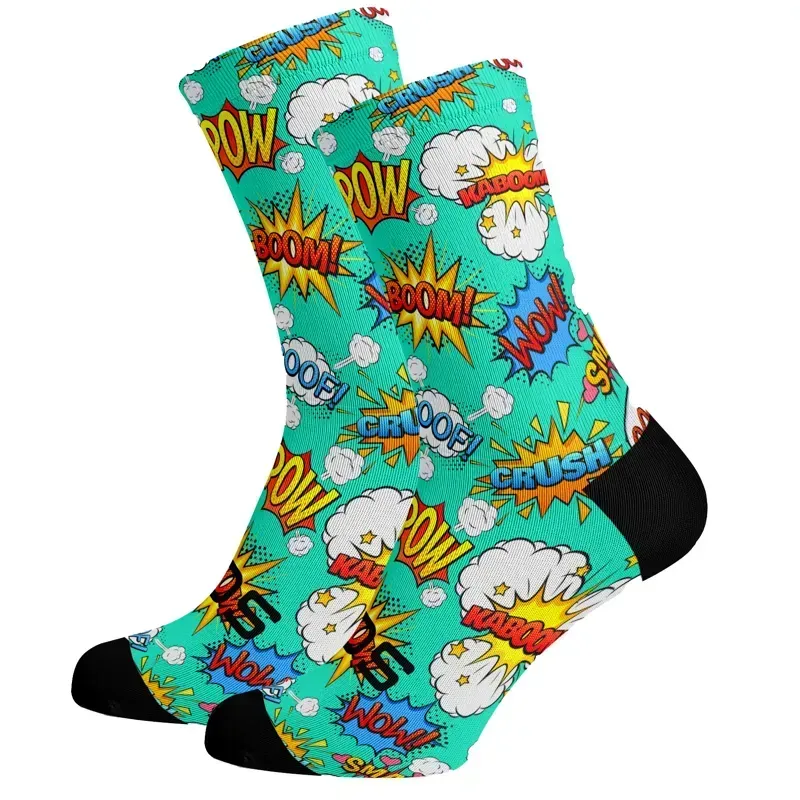 Sox Footwear Premium Crew Socks in Comic Bright Fun
