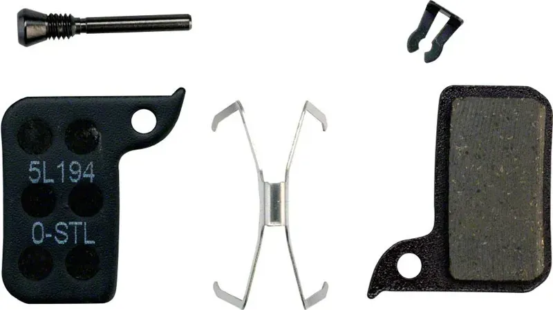 SRAM Organic/Steel Disc Brake Pads Quiet in Black-2