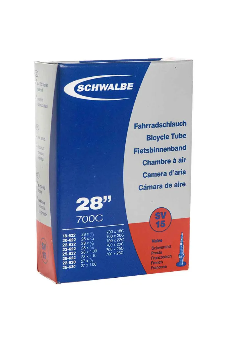 Schwalbe Presta Valve Inner Tube in Black