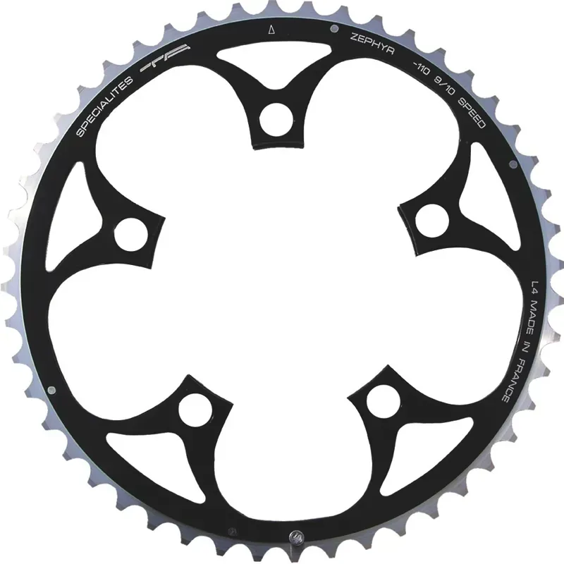 TA Zephyr 110-pcd 9/10-speed 5-arm Middle/Outer Chainring in Black-1
