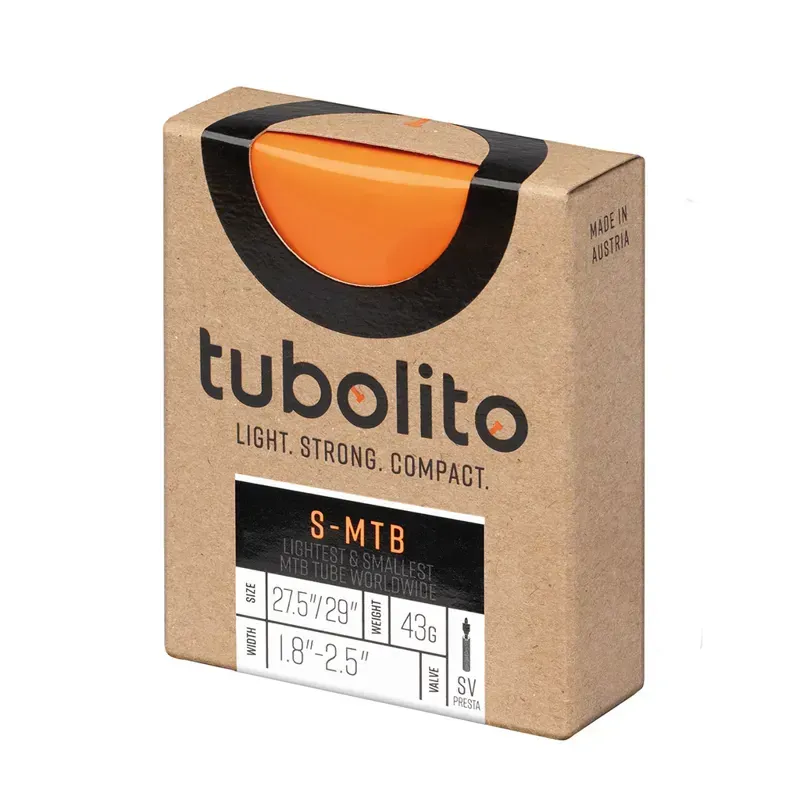 Tubolito S-Tubo 42mm 27.5x1.8-29x2.5-inch PV MTB Inner Tube in Orange